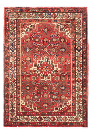 Alfombra persa - Nómada - 155 x 110 cm - rojo