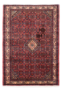 Alfombra persa - Nómada - 142 x 104 cm - rojo oscuro