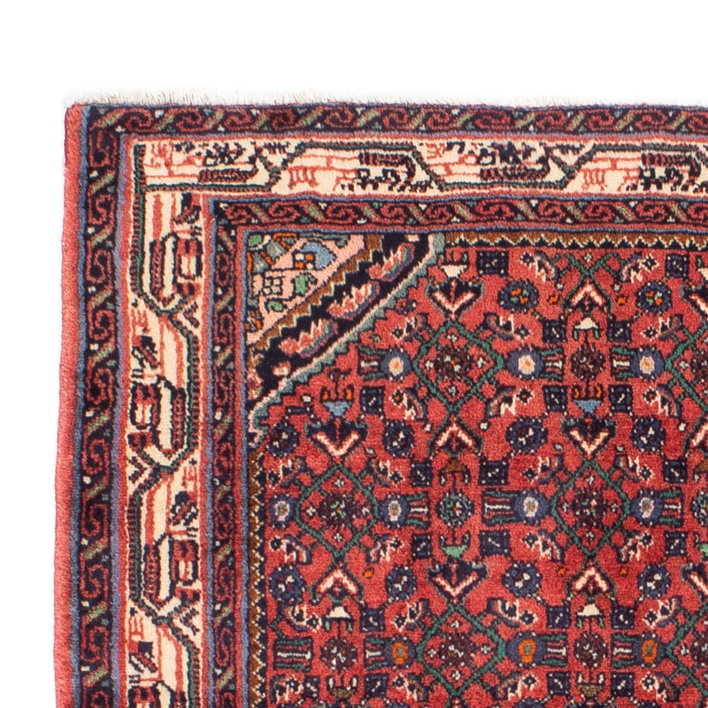 Alfombra persa - Nómada - 142 x 104 cm - rojo oscuro