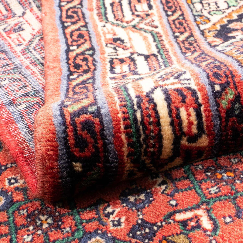 Alfombra persa - Nómada - 142 x 104 cm - rojo oscuro