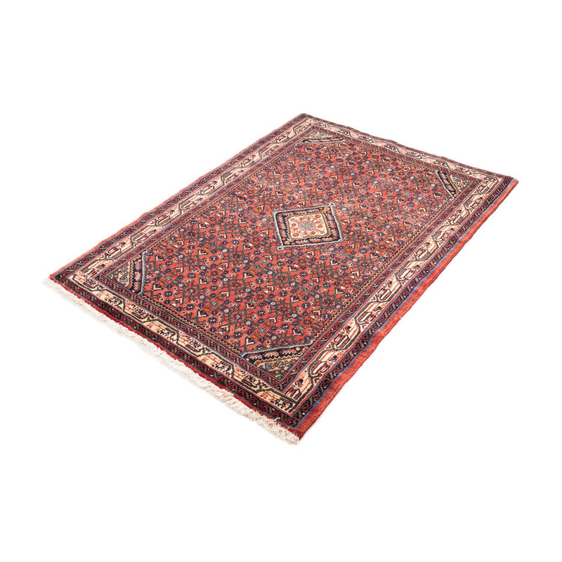 Alfombra persa - Nómada - 142 x 104 cm - rojo oscuro