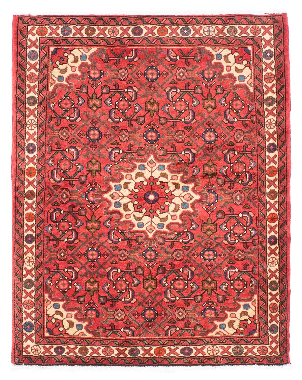 Alfombra persa - Nómada - 140 x 106 cm - rojo
