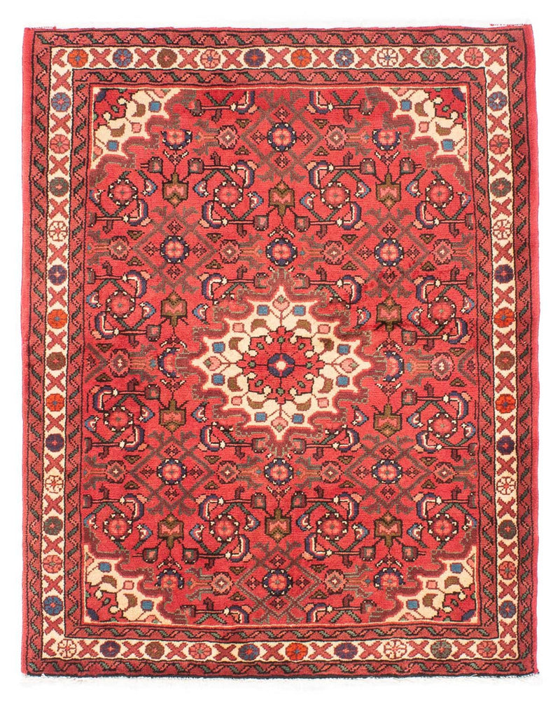 Alfombra persa - Nómada - 140 x 106 cm - rojo
