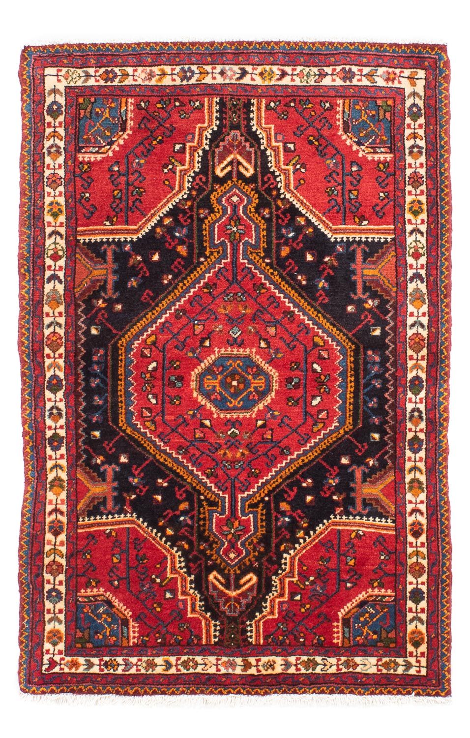 Alfombra persa - Nómada - 145 x 92 cm - rojo