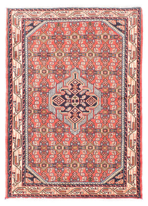 Alfombra persa - Nómada - 145 x 105 cm - rojo
