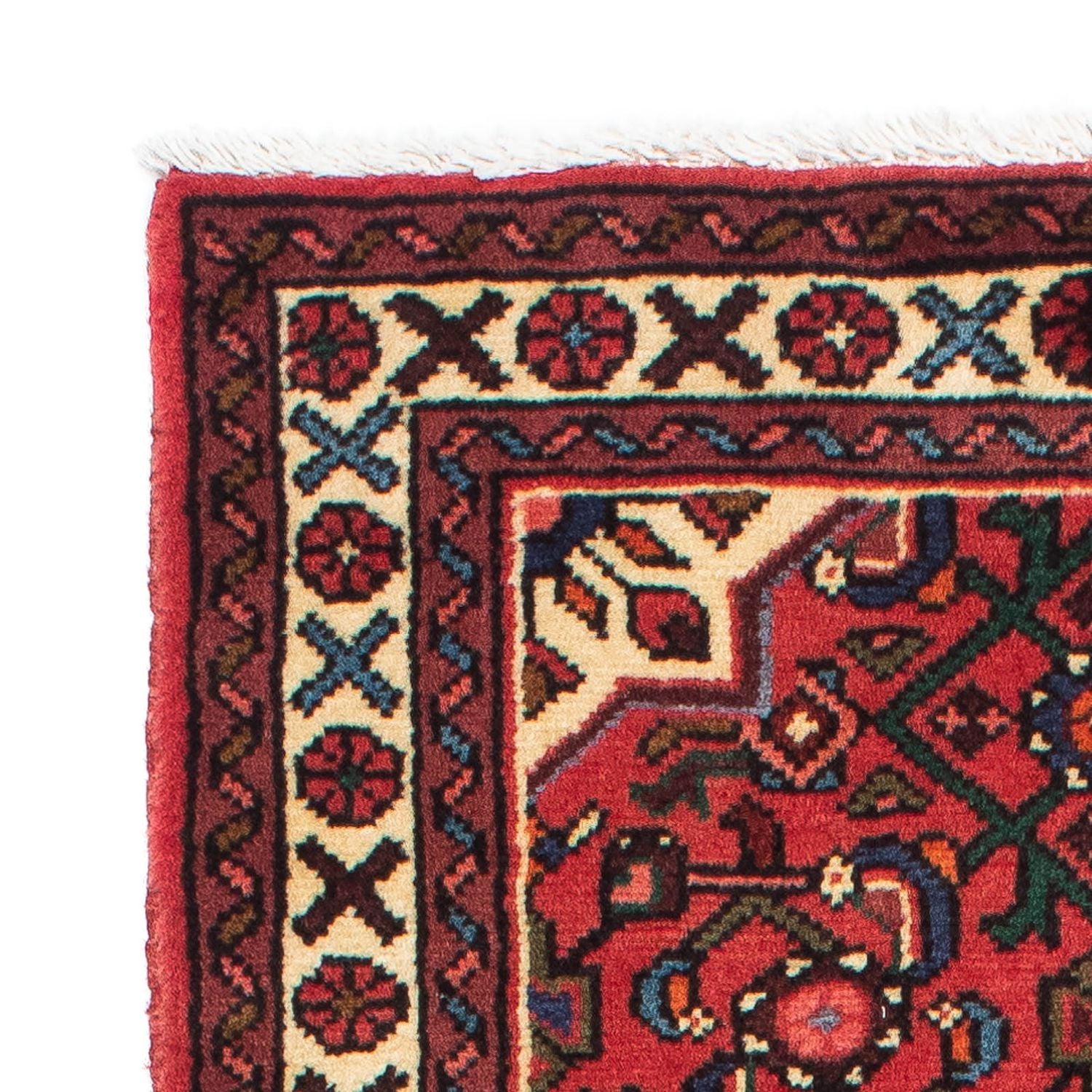 Alfombra de pasillo Alfombra persa - Nómada - 203 x 70 cm - rojo oscuro