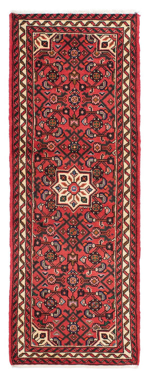 Alfombra de pasillo Alfombra persa - Nómada - 200 x 73 cm - rojo oscuro