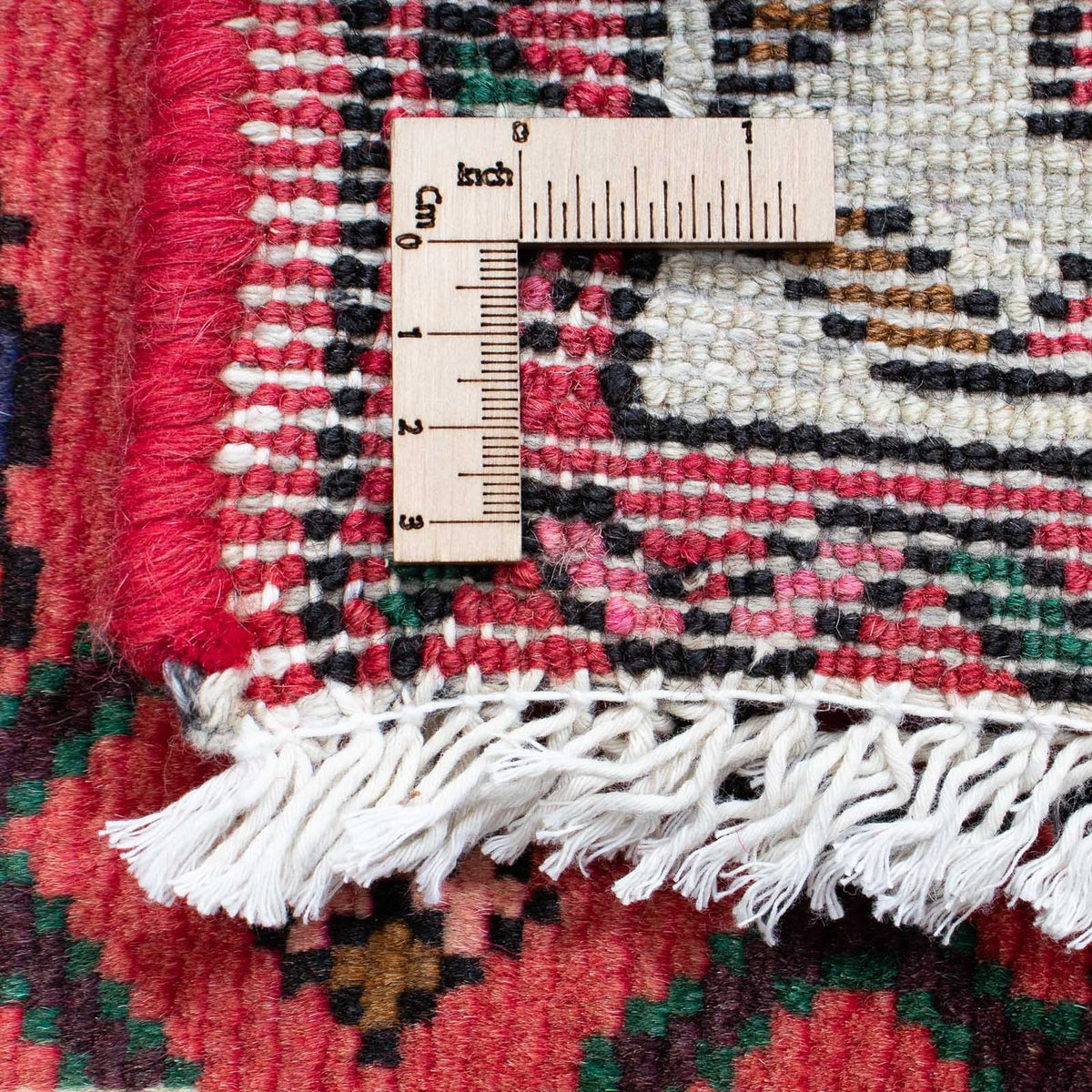 Alfombra de pasillo Alfombra persa - Nómada - 200 x 73 cm - rojo oscuro