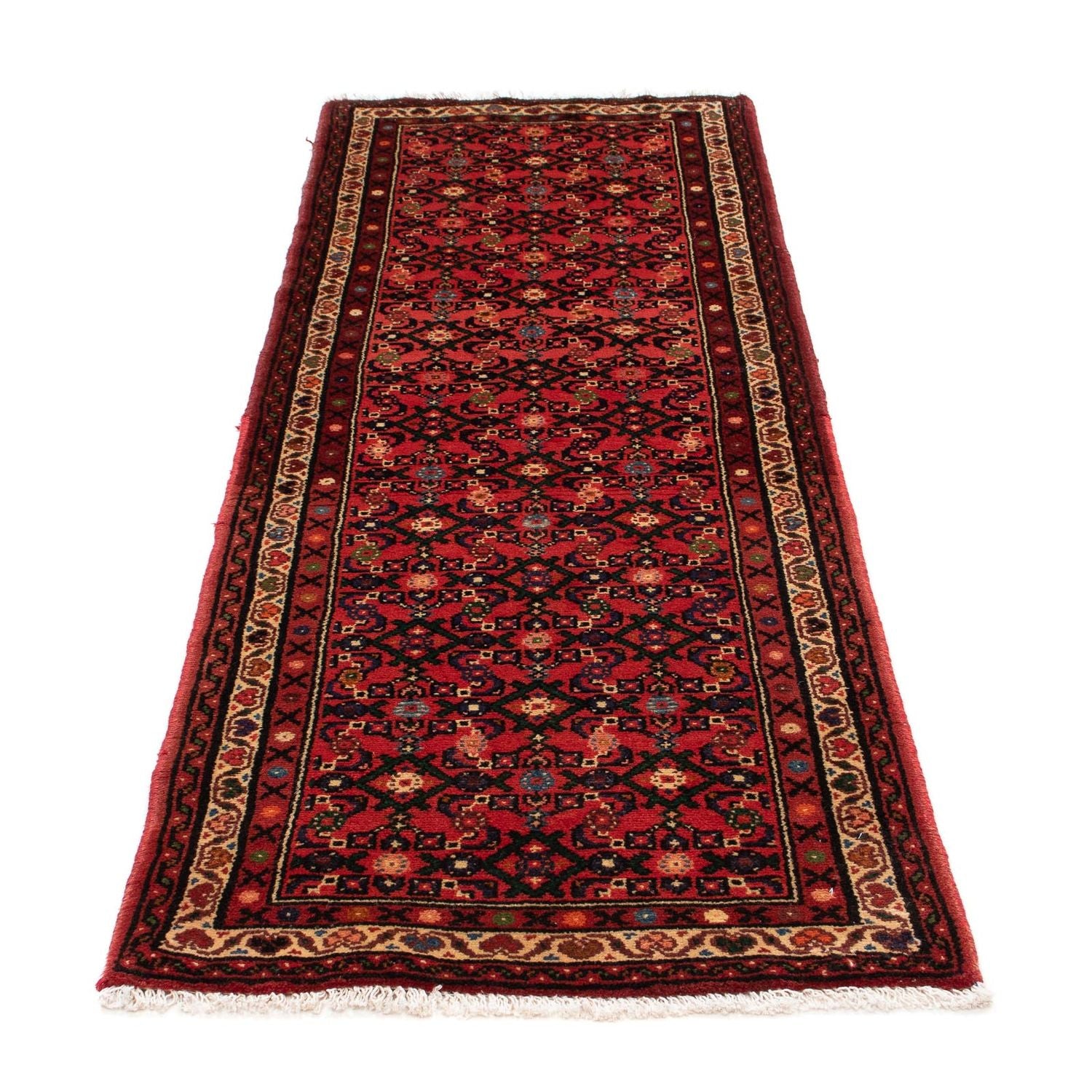 Alfombra de pasillo Alfombra persa - Nómada - 205 x 70 cm - rojo oscuro