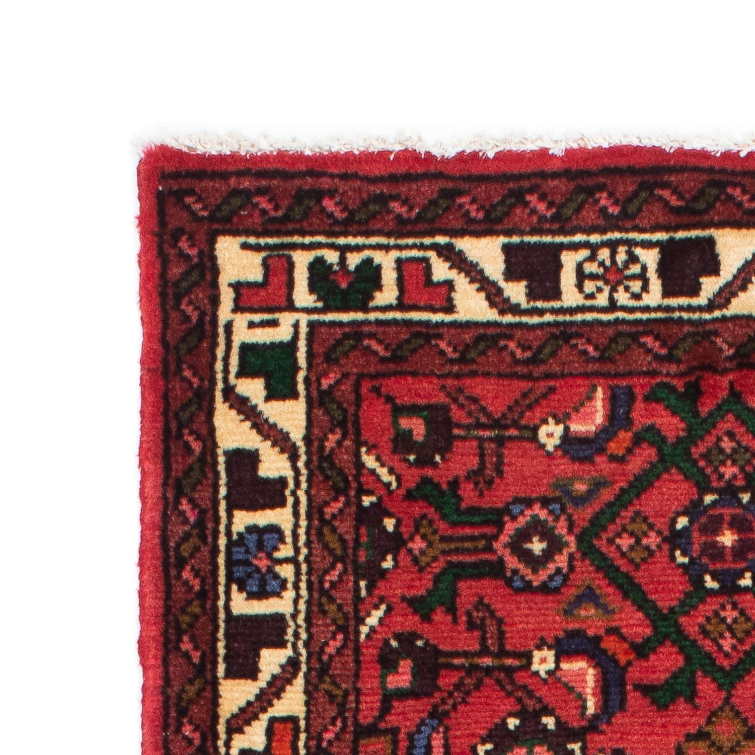 Alfombra de pasillo Alfombra persa - Nómada - 195 x 68 cm - rojo oscuro
