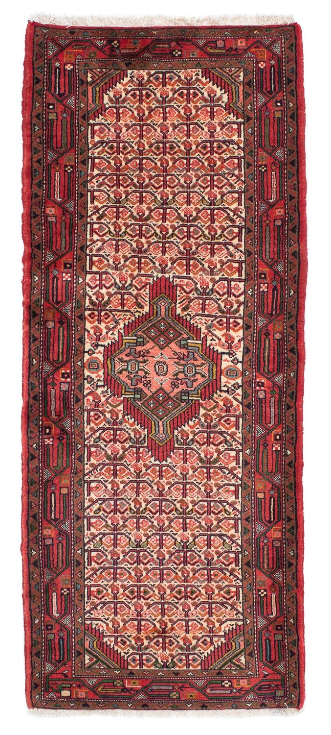 Alfombra de pasillo Alfombra persa - Nómada - 195 x 76 cm - rojo oscuro