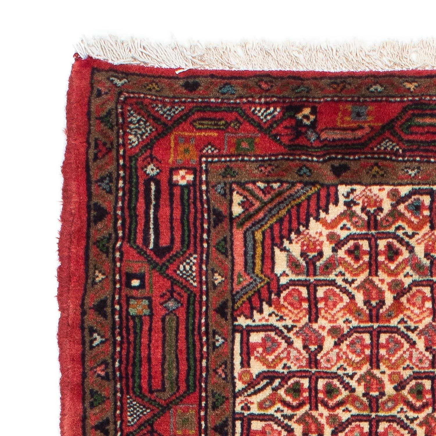 Alfombra de pasillo Alfombra persa - Nómada - 195 x 76 cm - rojo oscuro