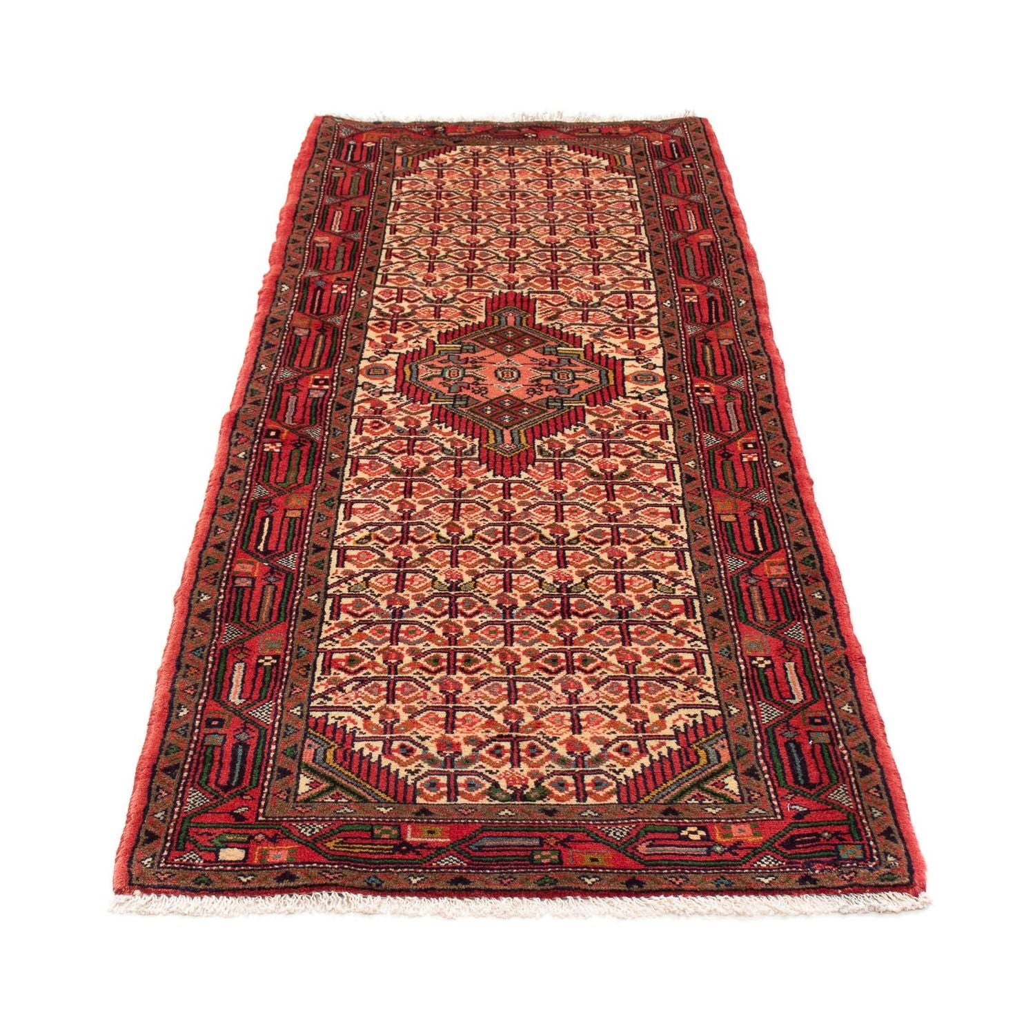 Alfombra de pasillo Alfombra persa - Nómada - 195 x 76 cm - rojo oscuro