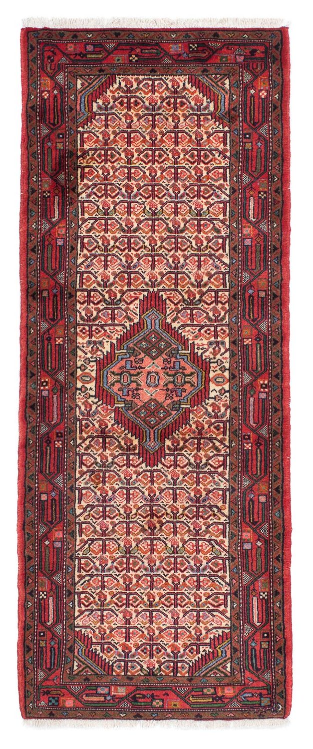 Alfombra de pasillo Alfombra persa - Nómada - 210 x 78 cm - rojo claro