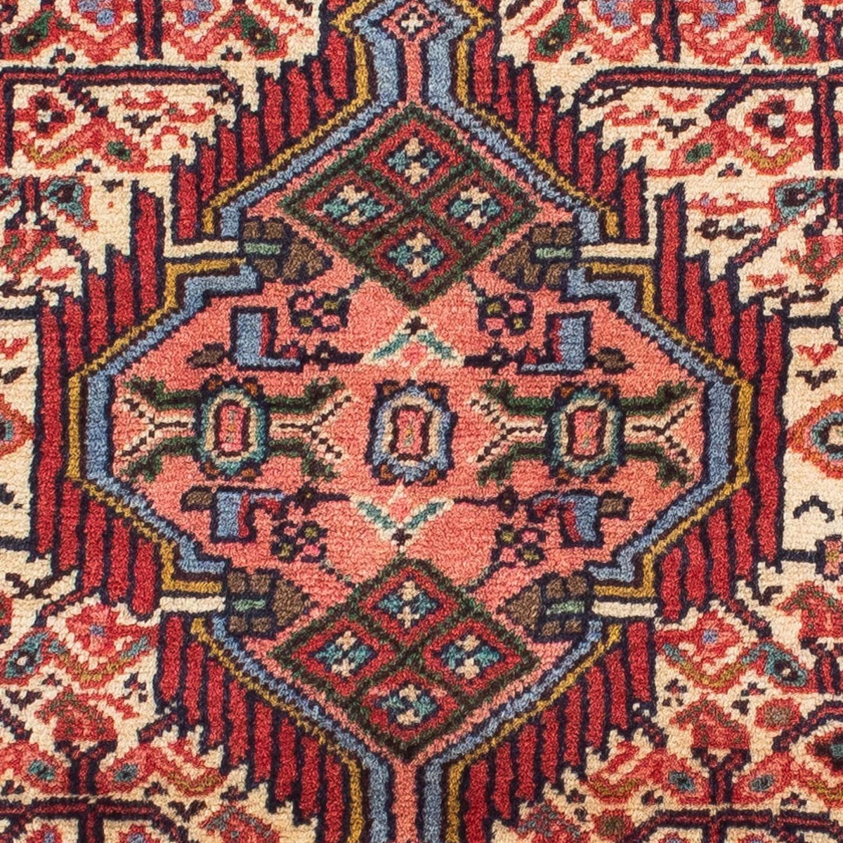 Alfombra de pasillo Alfombra persa - Nómada - 210 x 78 cm - rojo claro