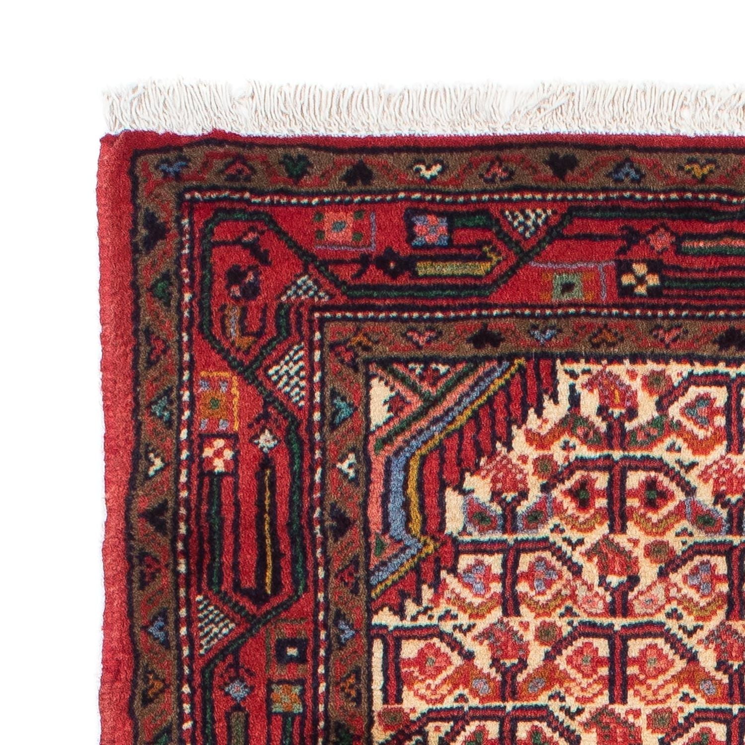 Alfombra de pasillo Alfombra persa - Nómada - 210 x 78 cm - rojo claro