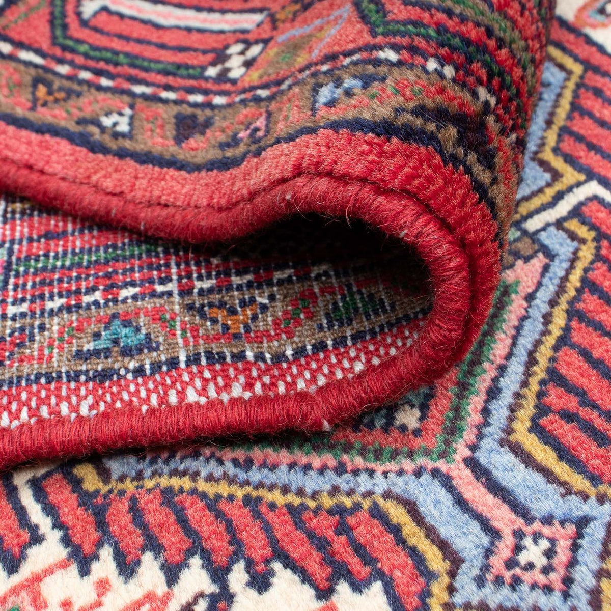 Alfombra de pasillo Alfombra persa - Nómada - 210 x 78 cm - rojo claro