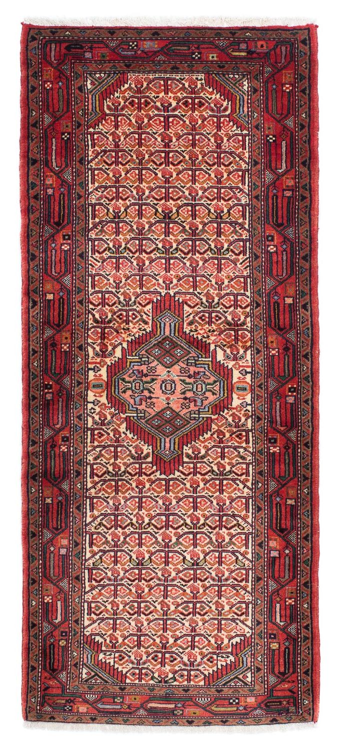 Alfombra de pasillo Alfombra persa - Nómada - 207 x 86 cm - rojo claro