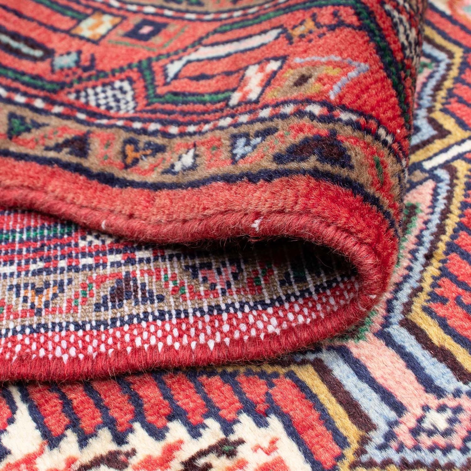 Alfombra de pasillo Alfombra persa - Nómada - 207 x 86 cm - rojo claro
