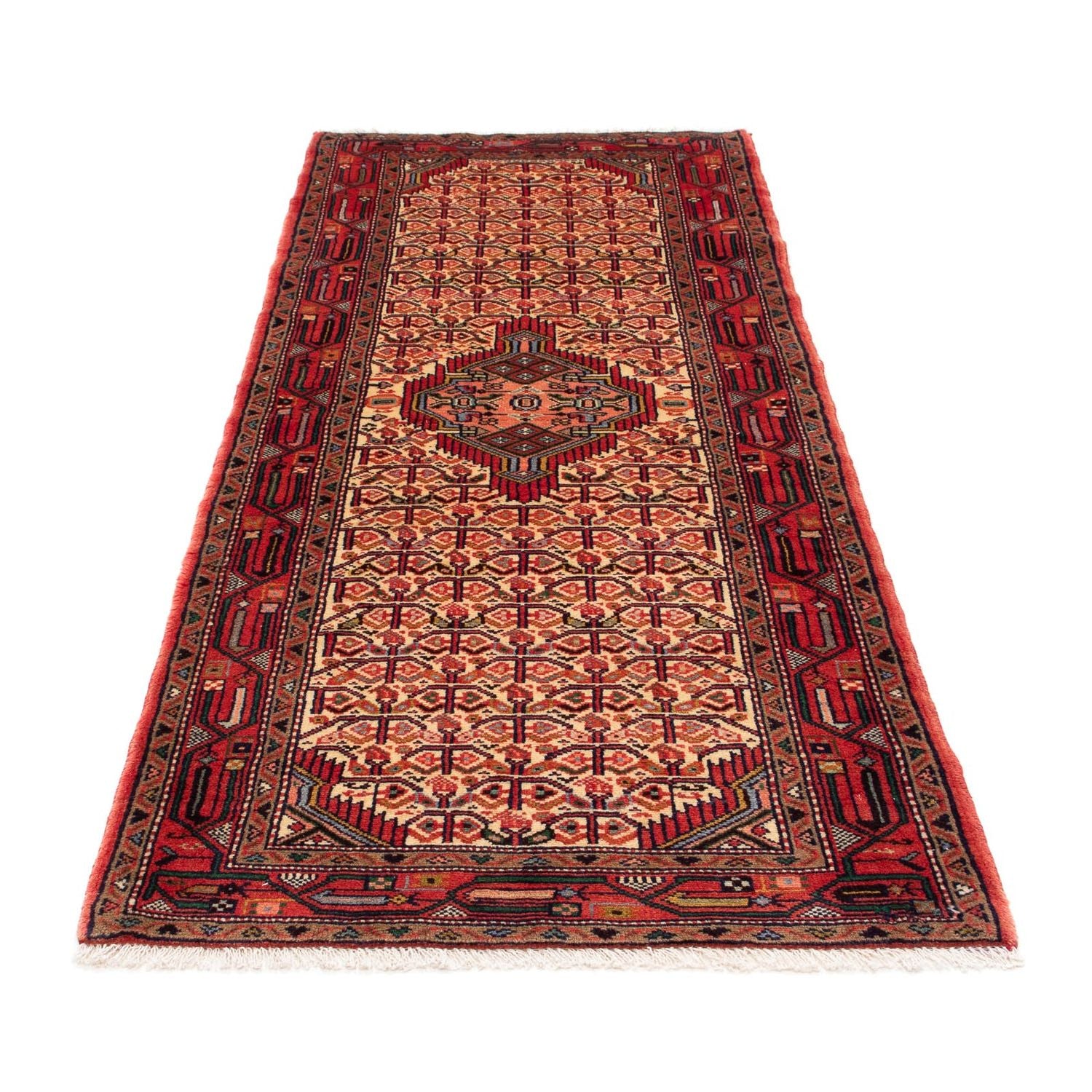 Alfombra de pasillo Alfombra persa - Nómada - 207 x 86 cm - rojo claro
