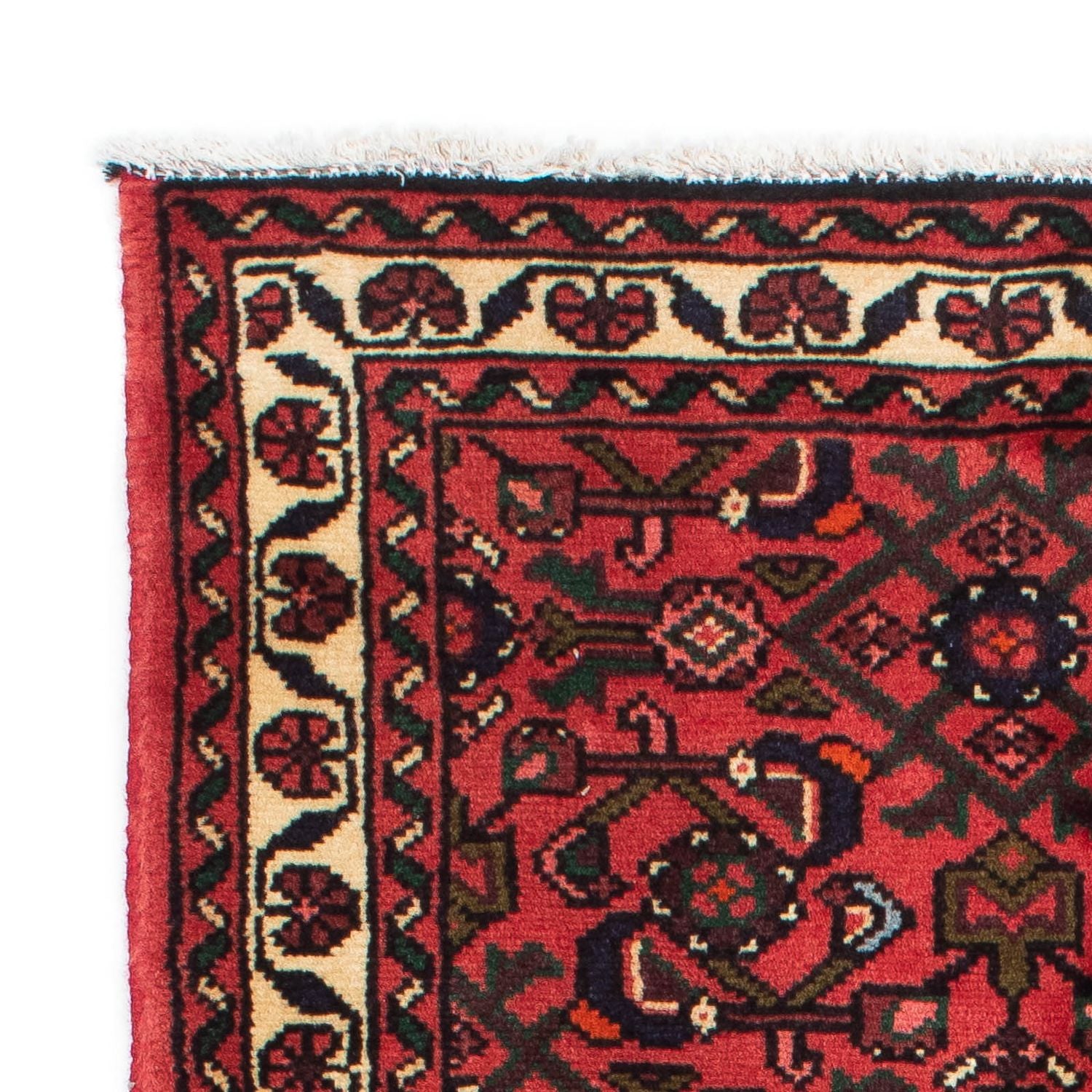 Alfombra de pasillo Alfombra persa - Nómada - 200 x 73 cm - rojo oscuro