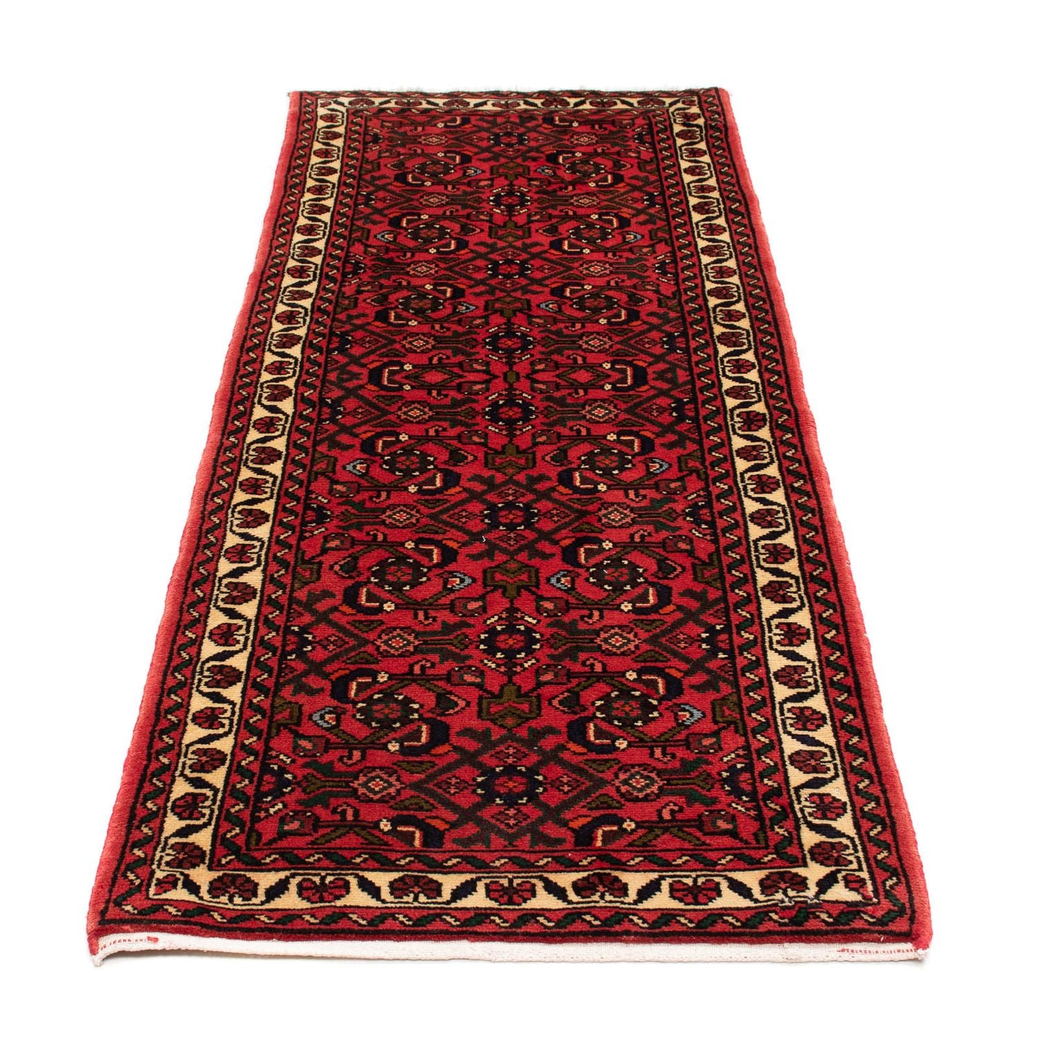 Alfombra de pasillo Alfombra persa - Nómada - 200 x 73 cm - rojo oscuro
