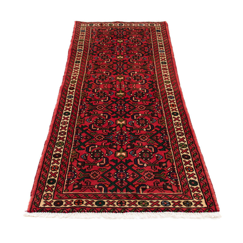 Alfombra de pasillo Alfombra persa - Nómada - 198 x 75 cm - rojo oscuro