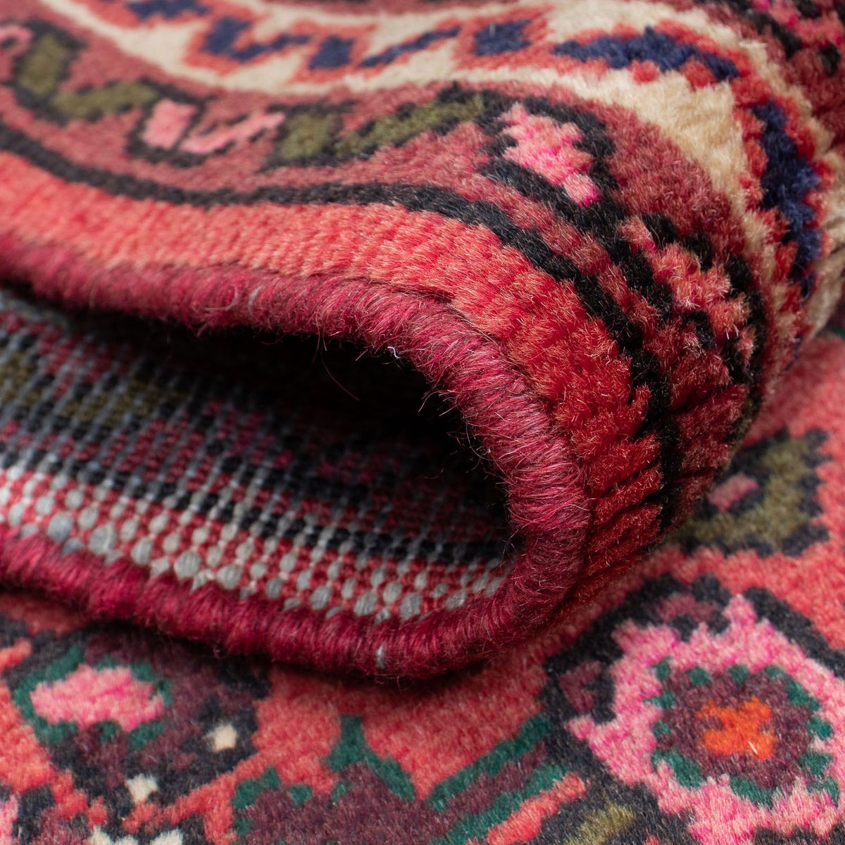 Alfombra de pasillo Alfombra persa - Nómada - 200 x 67 cm - rojo oscuro