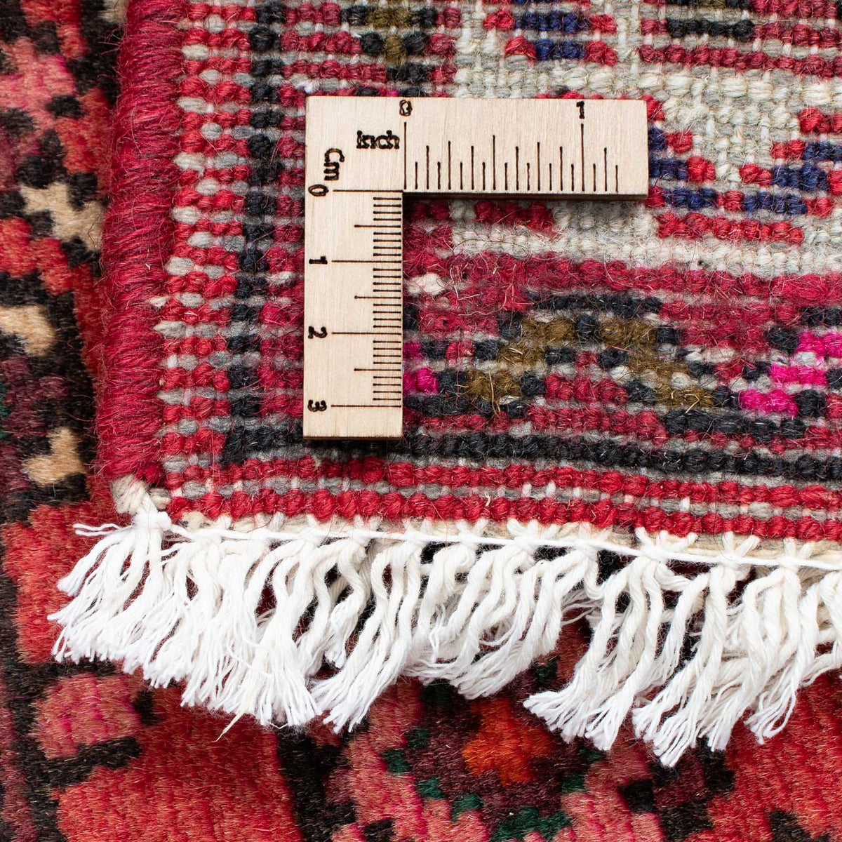 Alfombra de pasillo Alfombra persa - Nómada - 200 x 67 cm - rojo oscuro