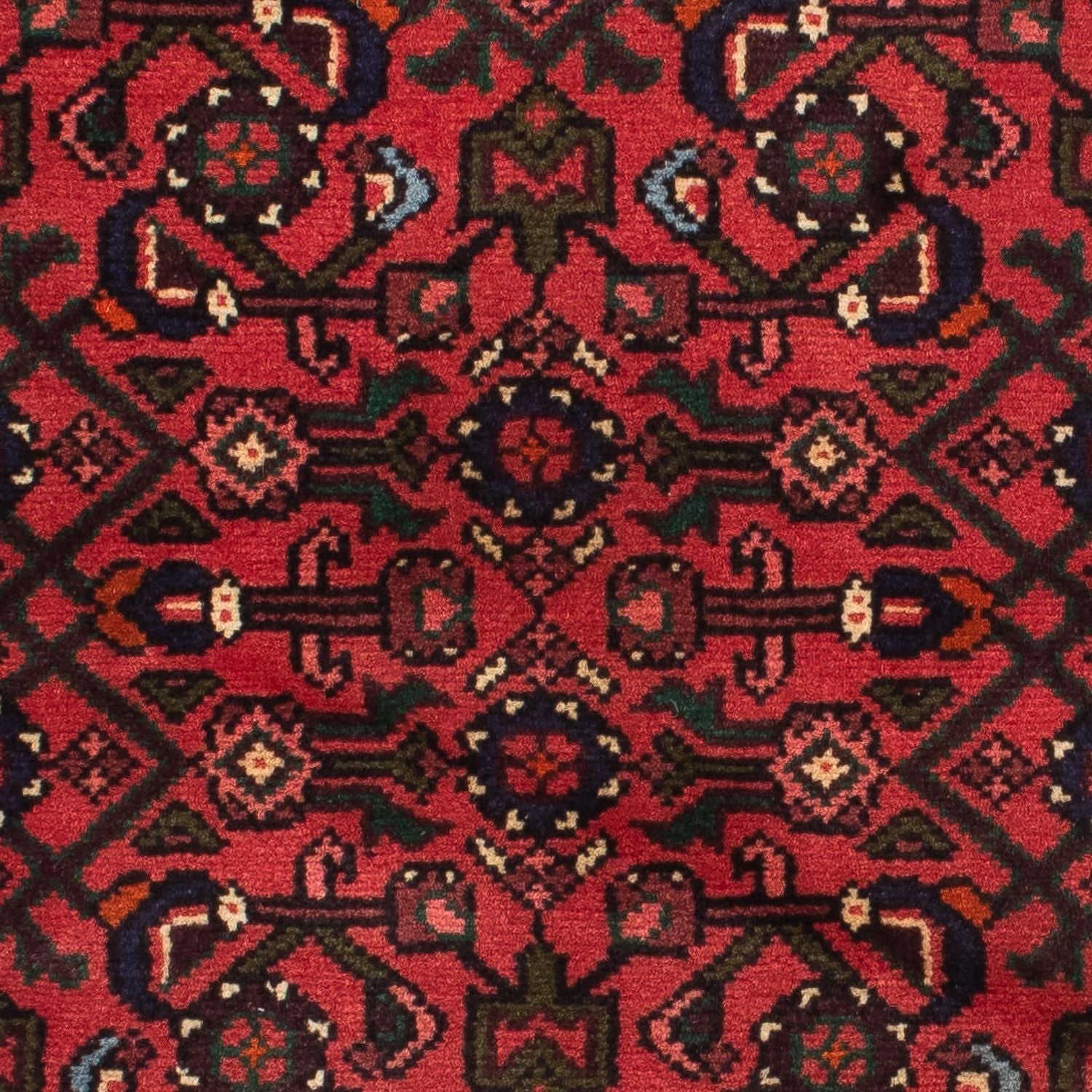 Alfombra de pasillo Alfombra persa - Nómada - 195 x 75 cm - rojo oscuro
