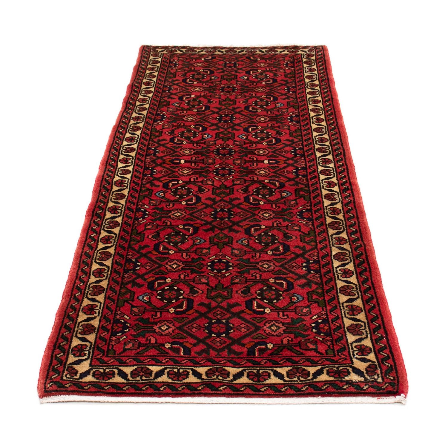 Alfombra de pasillo Alfombra persa - Nómada - 195 x 75 cm - rojo oscuro