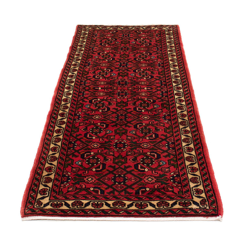 Alfombra de pasillo Alfombra persa - Nómada - 195 x 75 cm - rojo oscuro