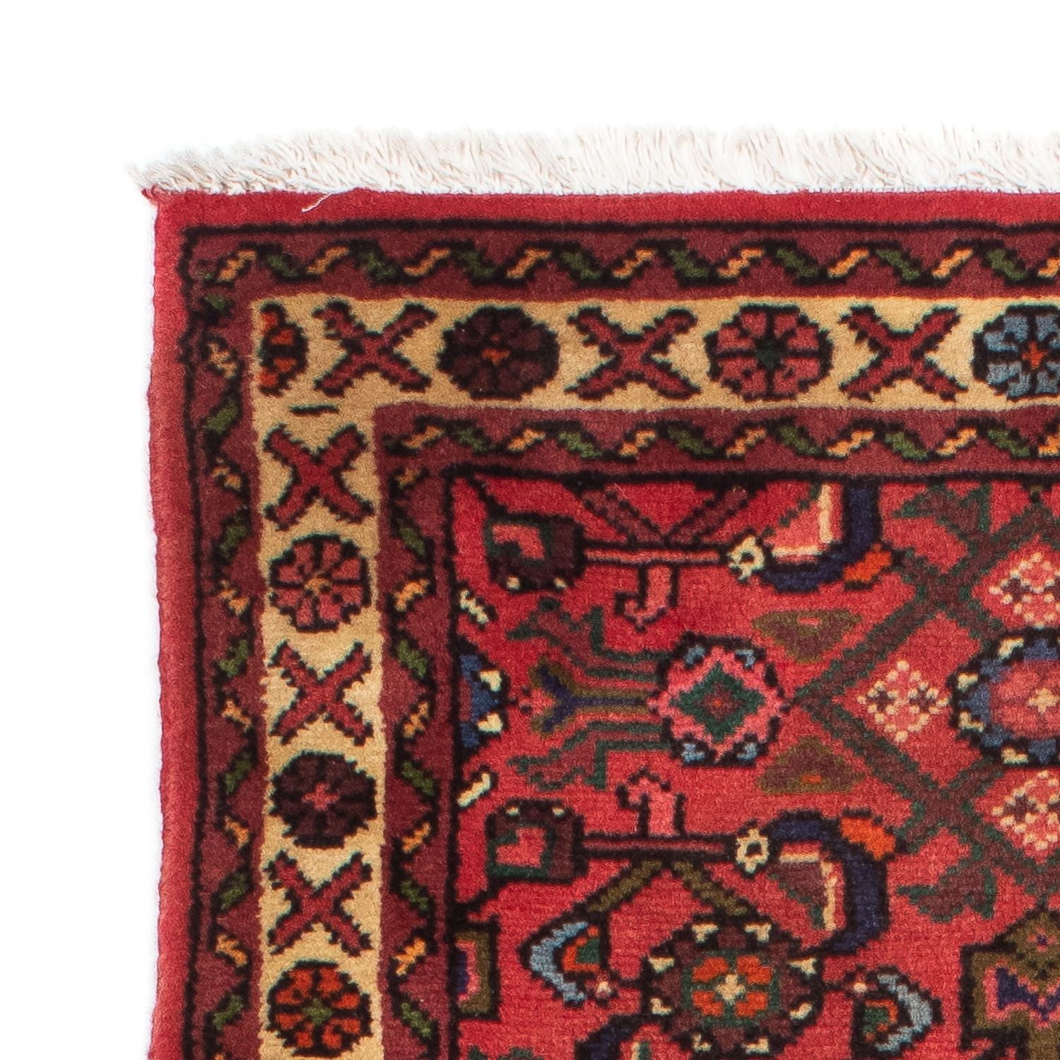 Alfombra de pasillo Alfombra persa - Nómada - 210 x 73 cm - rojo oscuro