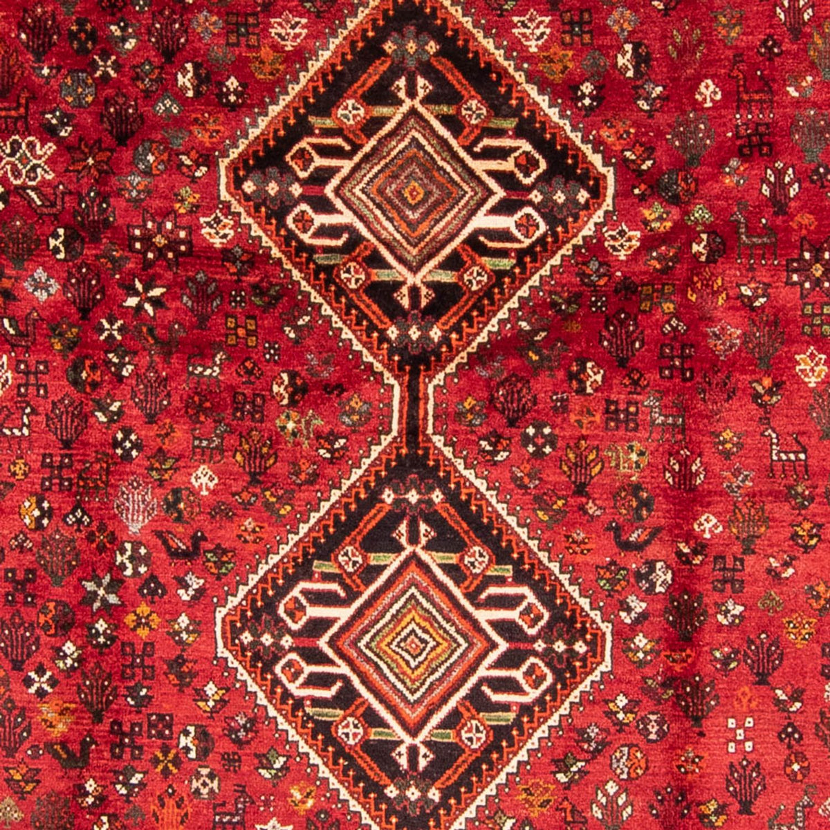 Alfombra persa - Nómada - 330 x 240 cm - rojo oscuro