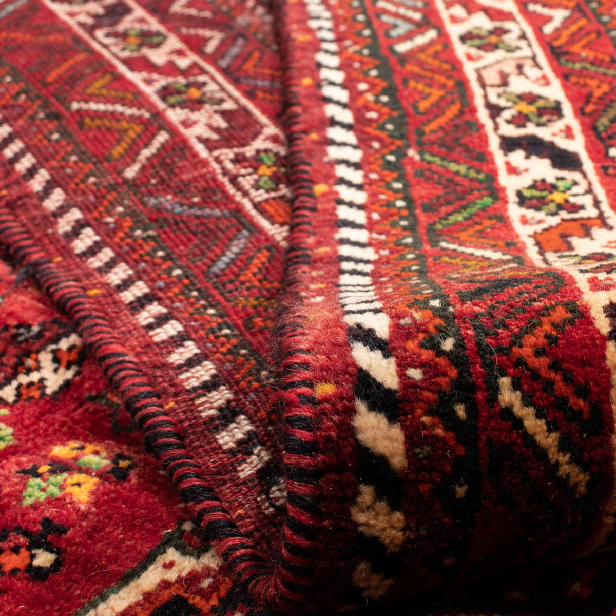 Alfombra persa - Nómada - 330 x 240 cm - rojo oscuro