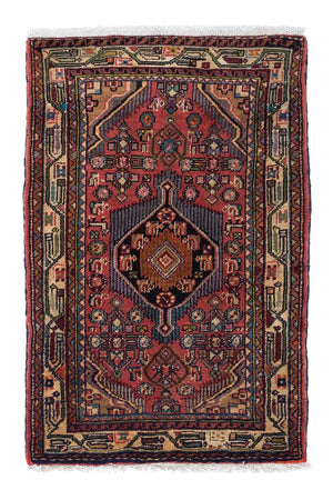 Alfombra persa - Nómada - 110 x 76 cm - rojo claro