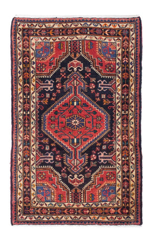 Alfombra persa - Nómada - 130 x 85 cm - azul oscuro