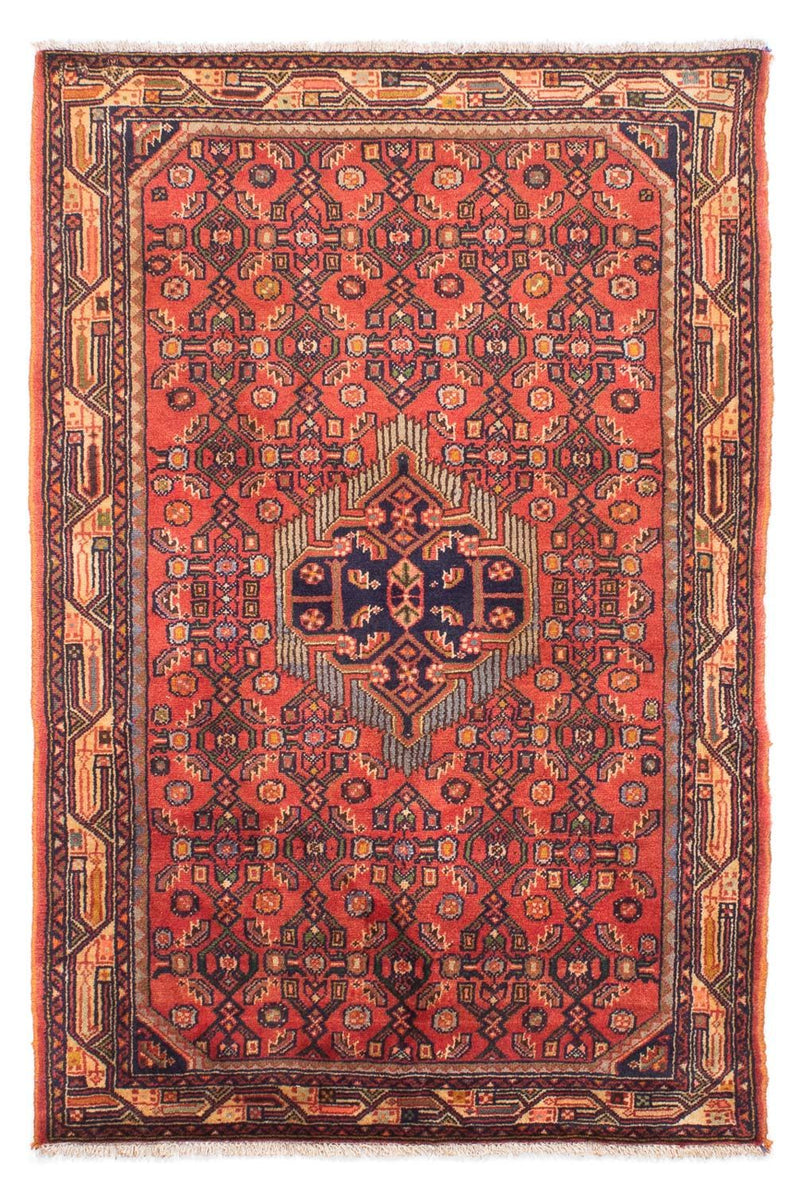Alfombra persa - Nómada - 155 x 100 cm - rojo claro