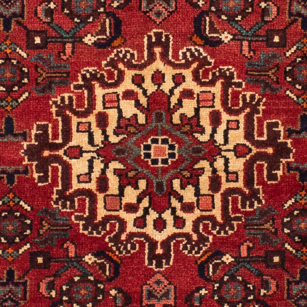 Alfombra persa - Nómada - 162 x 110 cm - rojo oscuro