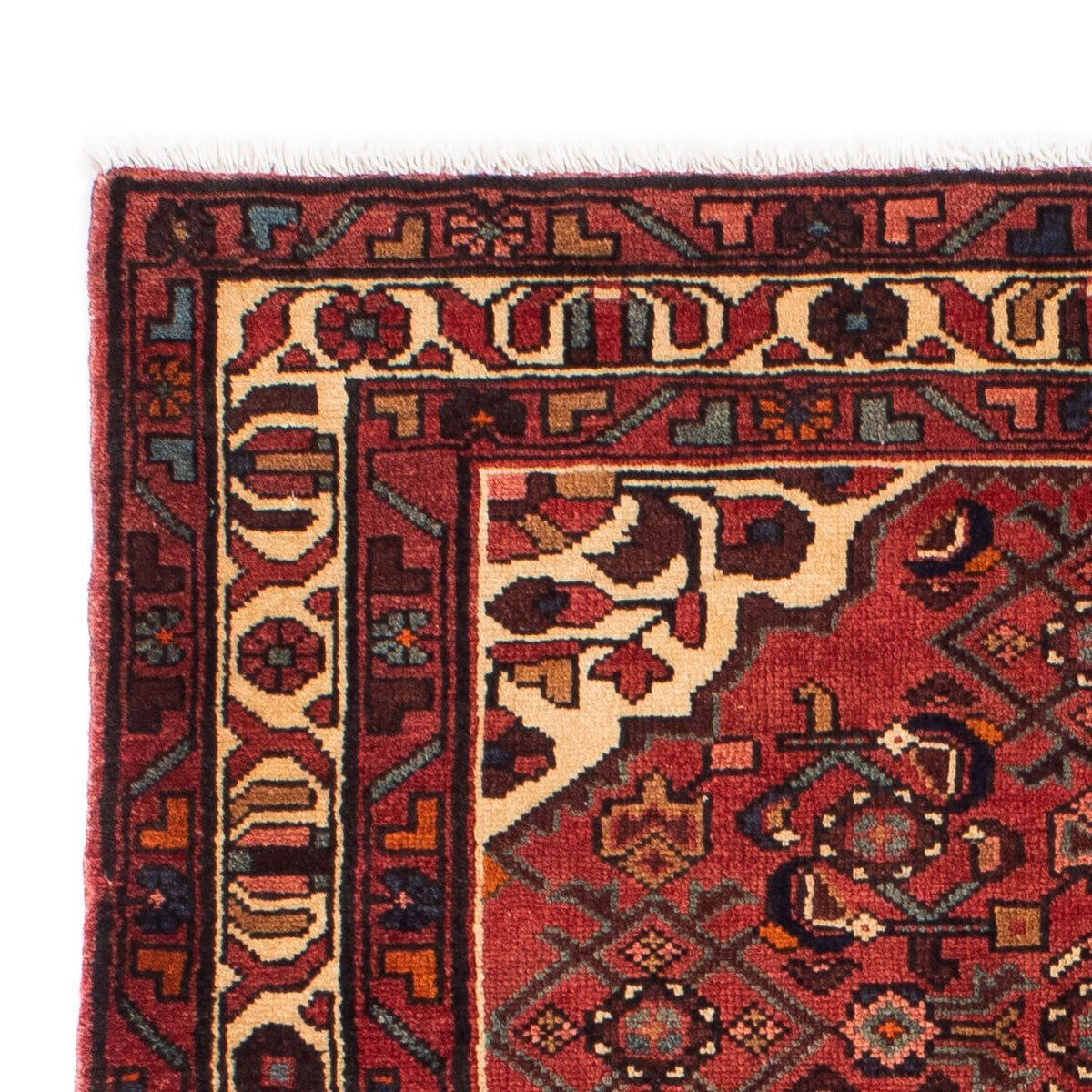 Alfombra persa - Nómada - 162 x 110 cm - rojo oscuro
