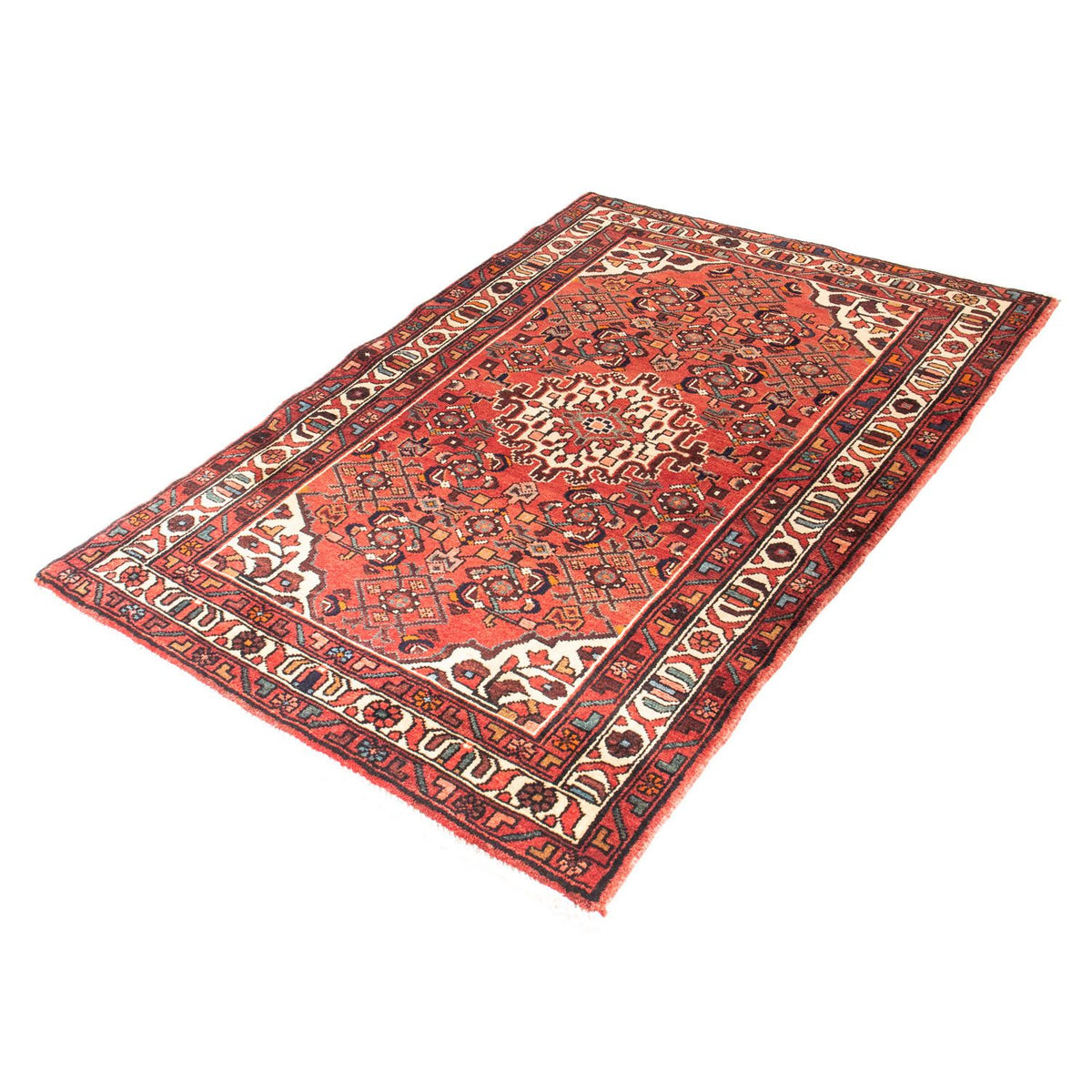 Alfombra persa - Nómada - 162 x 110 cm - rojo oscuro