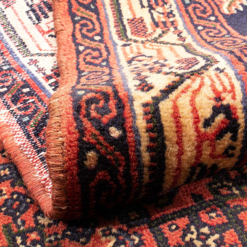 Alfombra persa - Nómada - 150 x 98 cm - rojo claro