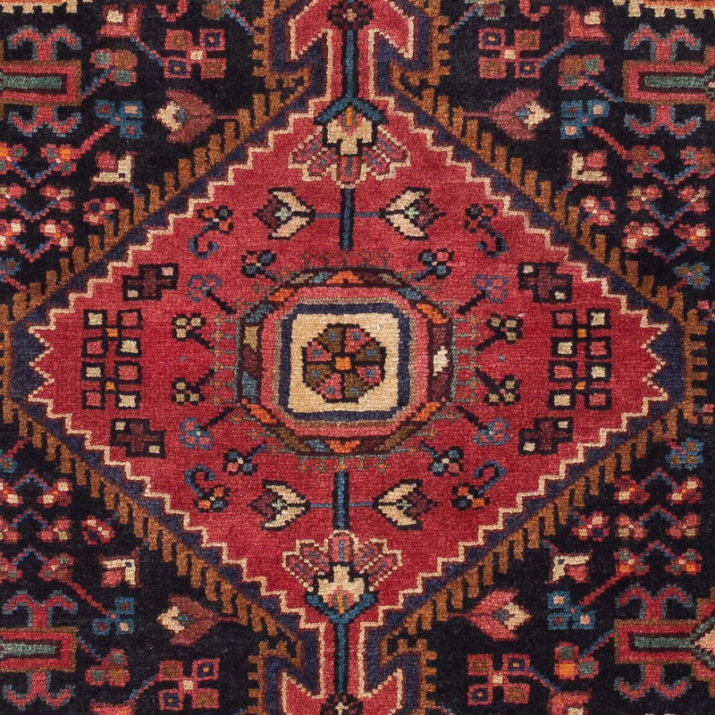Alfombra persa - Nómada - 127 x 95 cm - azul oscuro
