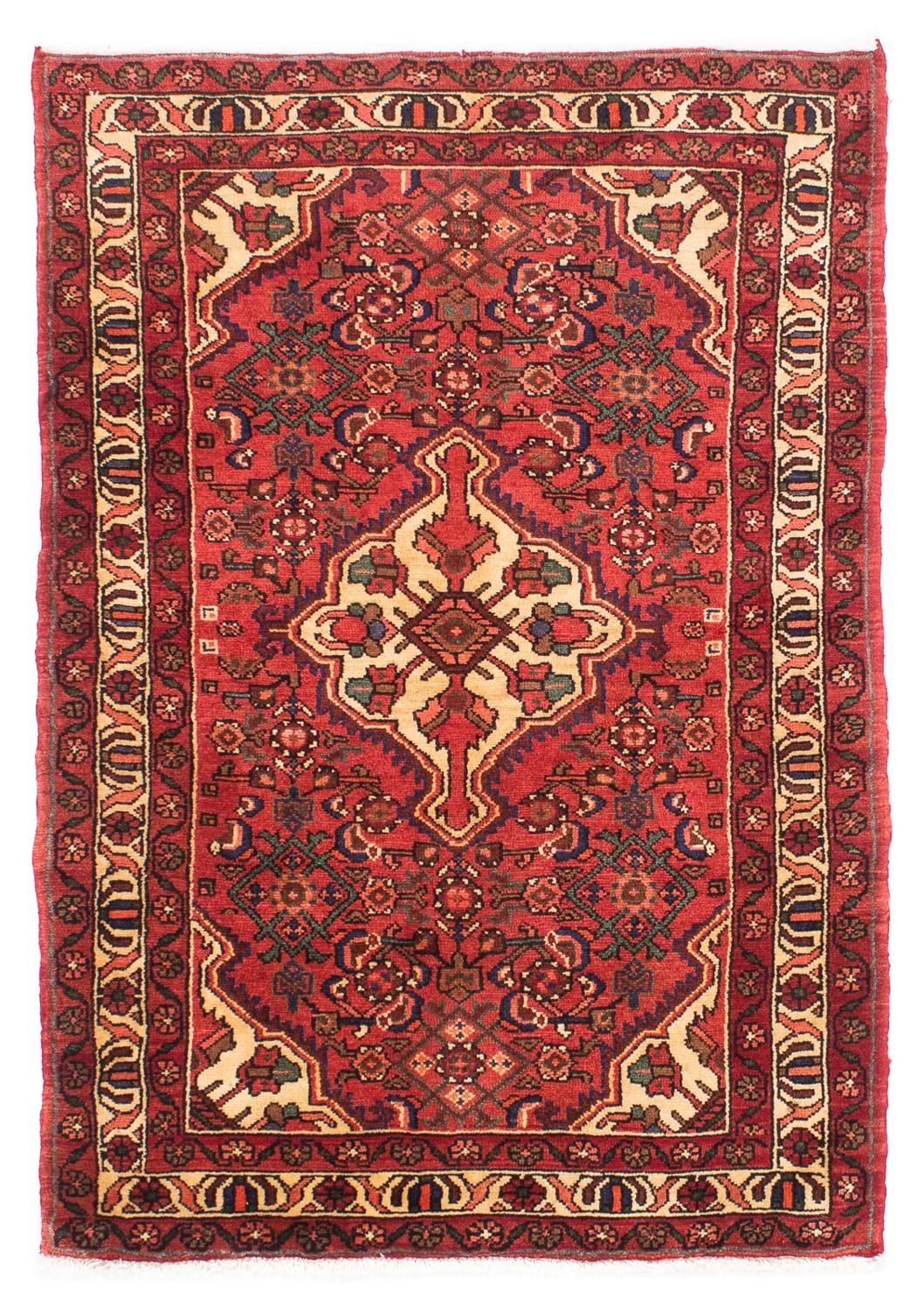 Alfombra persa - Nómada - 155 x 100 cm - rojo