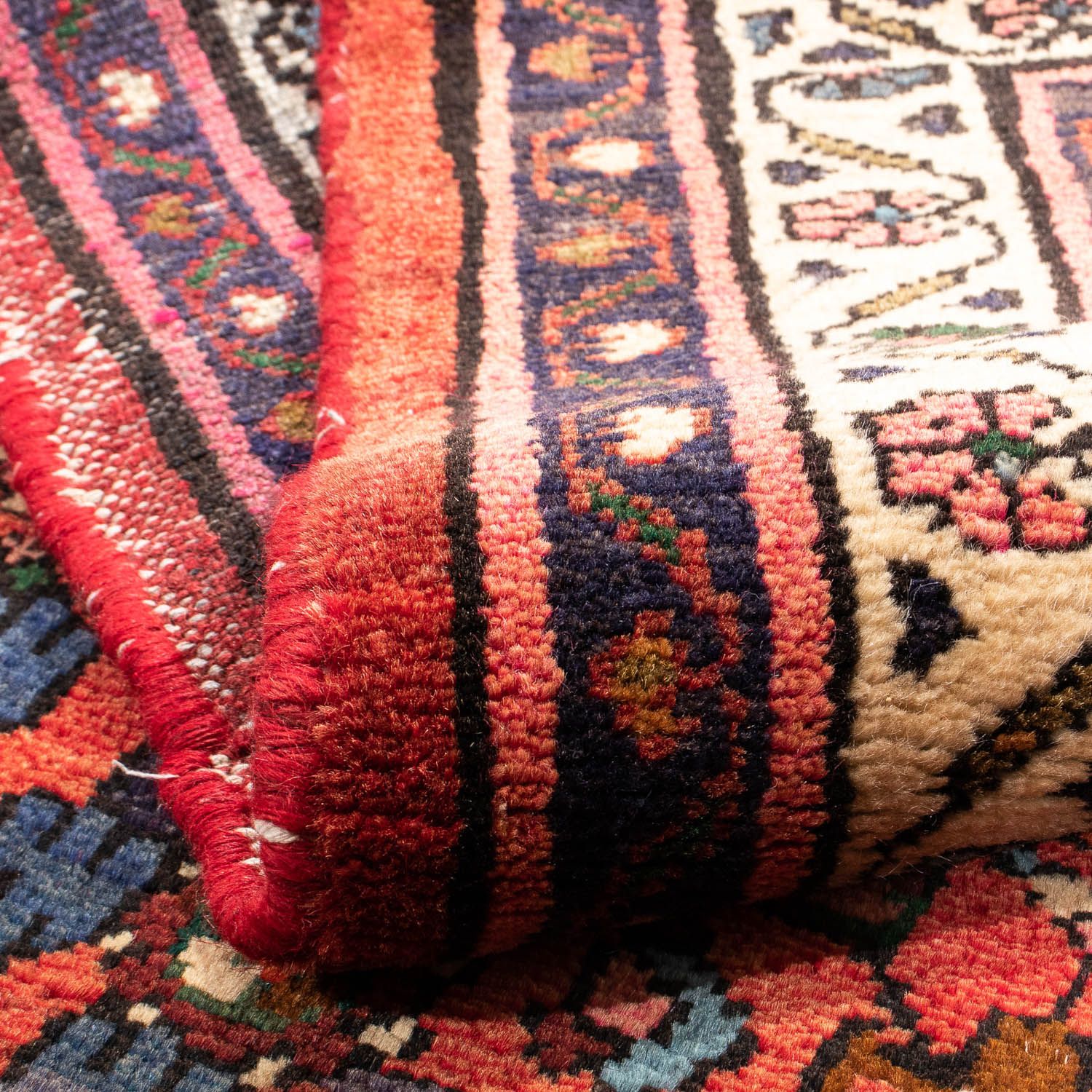 Alfombra persa - Nómada - 157 x 110 cm - rojo