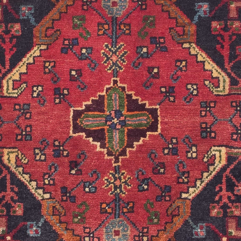 Alfombra persa - Nómada - 155 x 108 cm - rojo oscuro