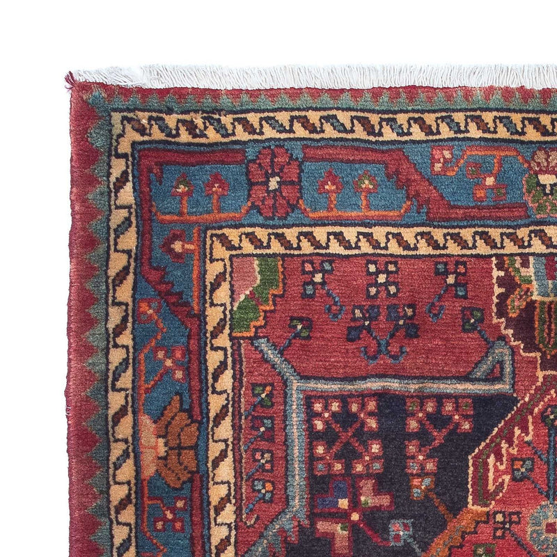 Alfombra persa - Nómada - 155 x 108 cm - rojo oscuro