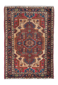Alfombra persa - Nómada - 130 x 95 cm - multicolor