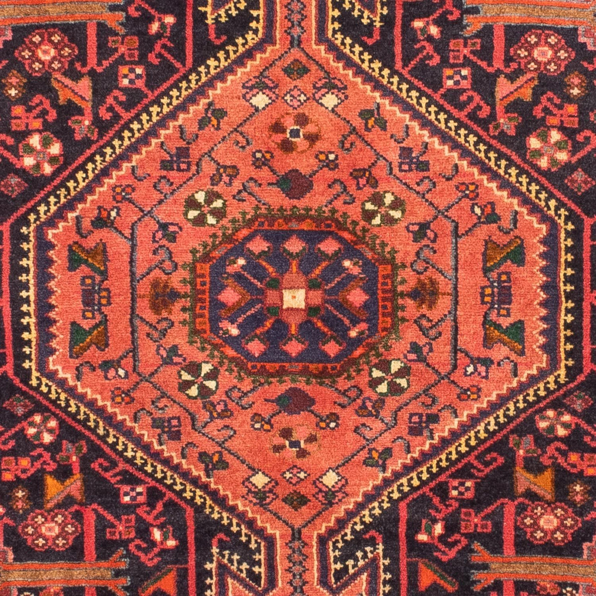 Alfombra persa - Nómada - 165 x 100 cm - rojo claro