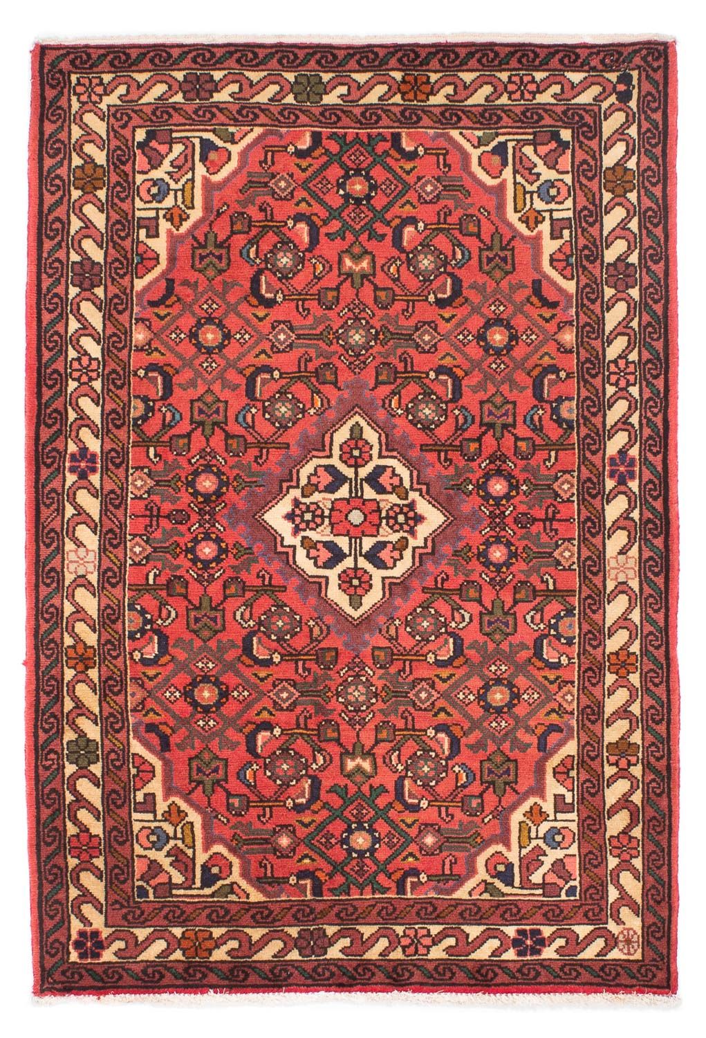 Alfombra persa - Nómada - 150 x 103 cm - rojo